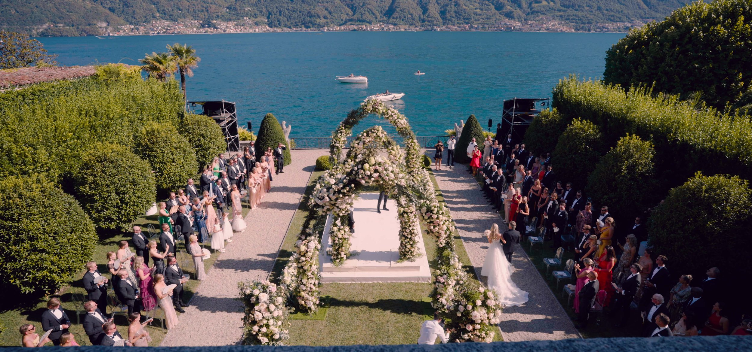 lake como Villa Balbiano luxury wedding gardens ceremony