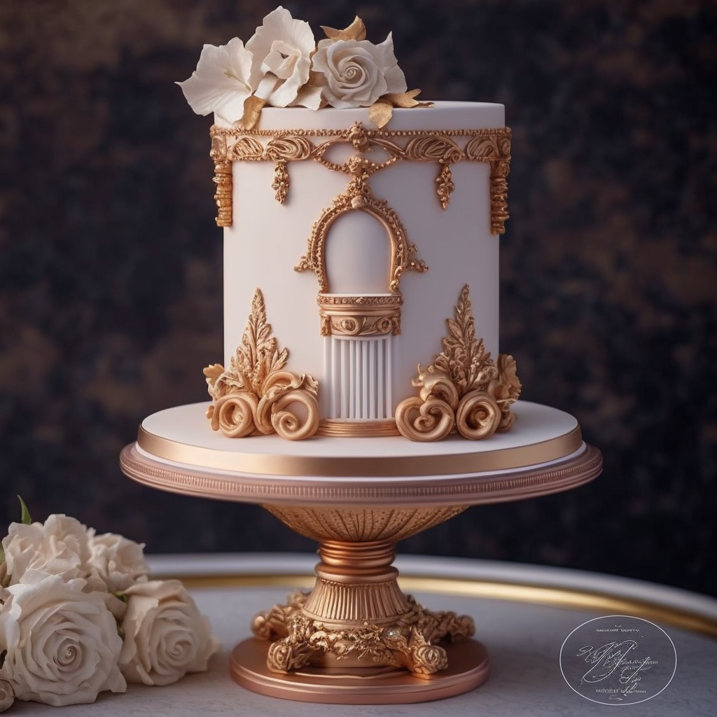 eiffel tower wedding cake design - luxury wedding filmmaker