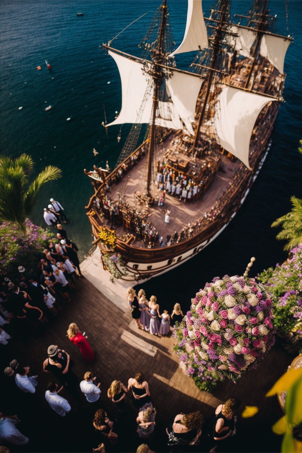 pirate them Carribean luxury wedding filmmaker