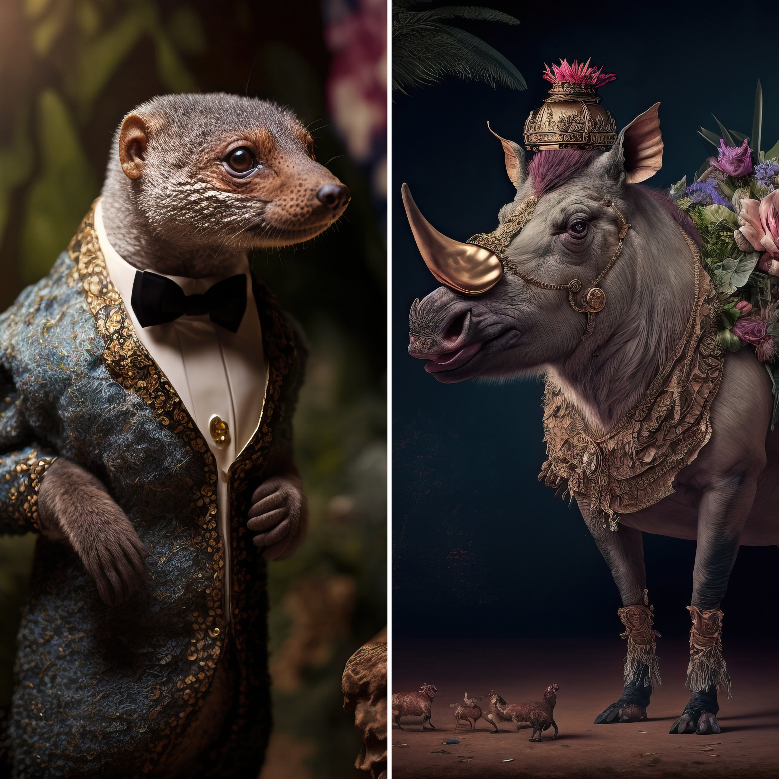 the Lion King luxury wedding by AI