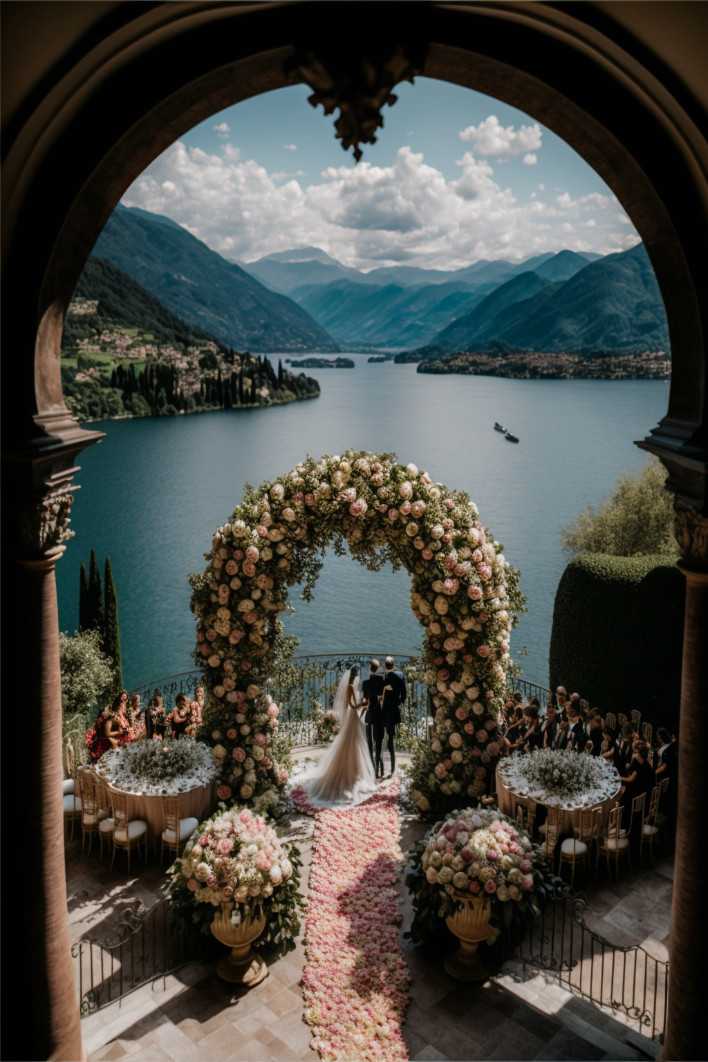 Lake Como destination wedding cinematography - luxury wedding