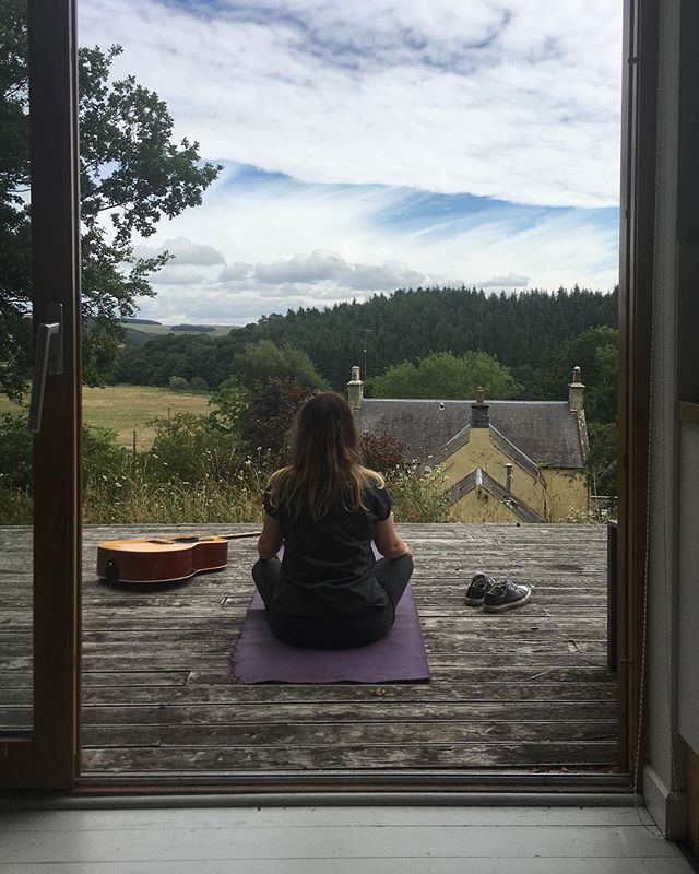 Taking a moment to appreciate the quietness. Dx #yoga #scotland #space