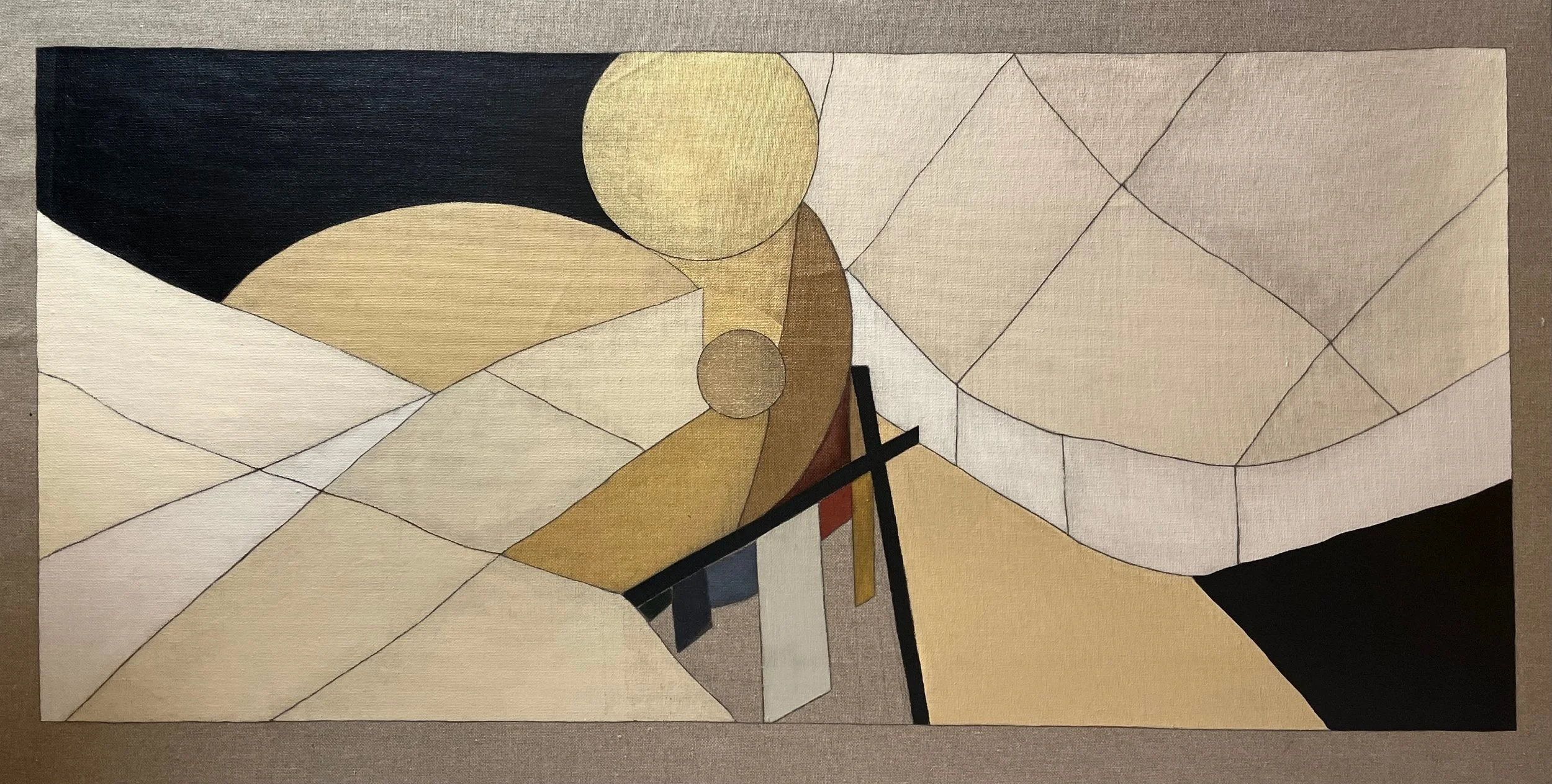 Untitled | 230 X 120 | ink, acrylic and graphite on linen | Patricia Hofstede ‘21