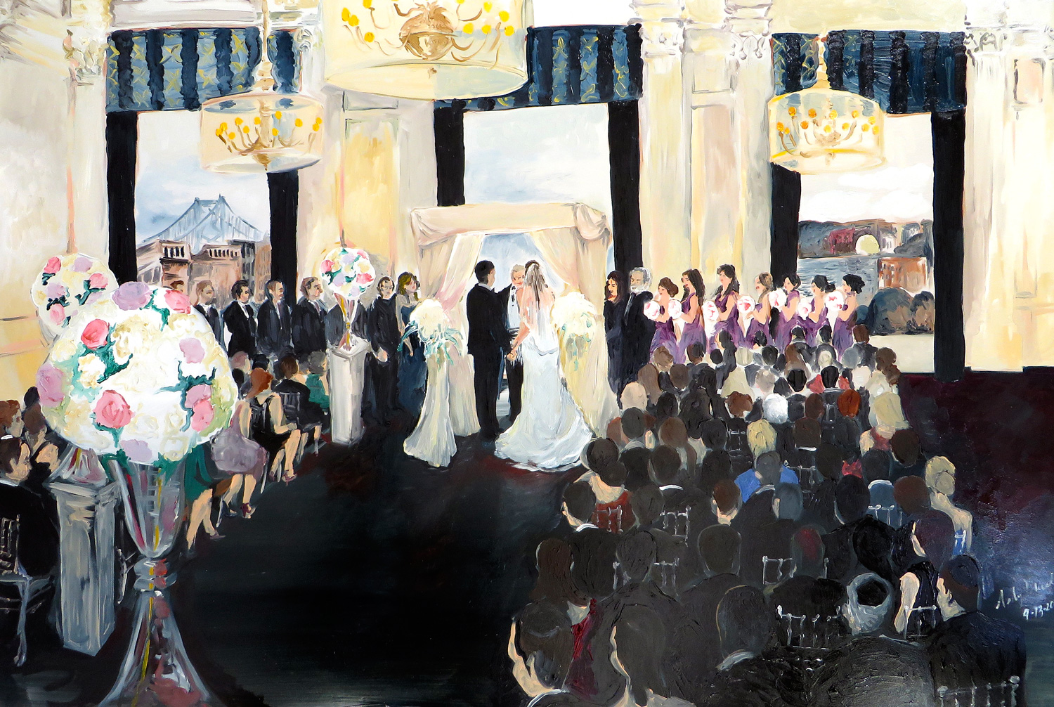 Wedding Ceremony at The Downtown Club, Philadelphia