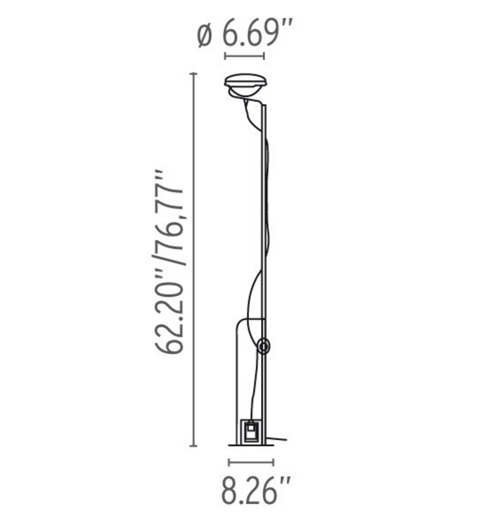 Flos TOIO Titanium dimensions.jpg