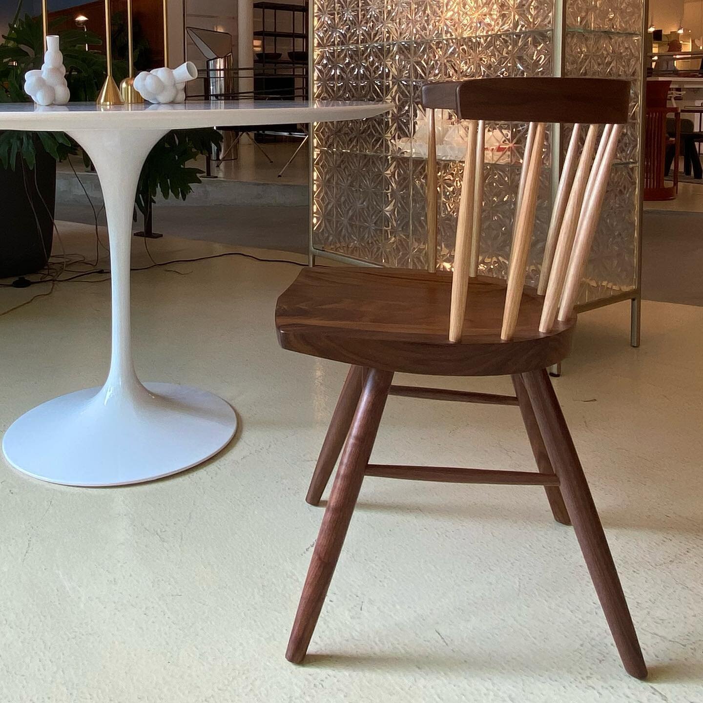 The STRAIGHT Chair, designed by George Nakashima for Knoll in the 1940&rsquo;s, still reflects his deep respect for the inherent beauty of natural wood. See it at Centro.