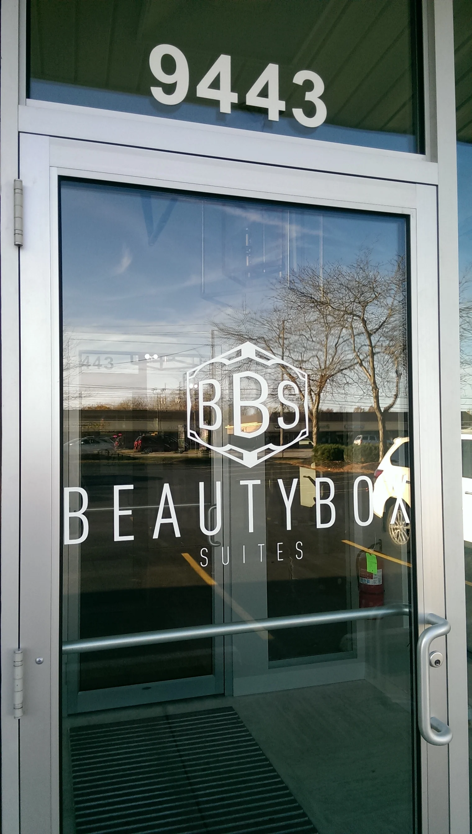 Front Door of Beauty Box Suites