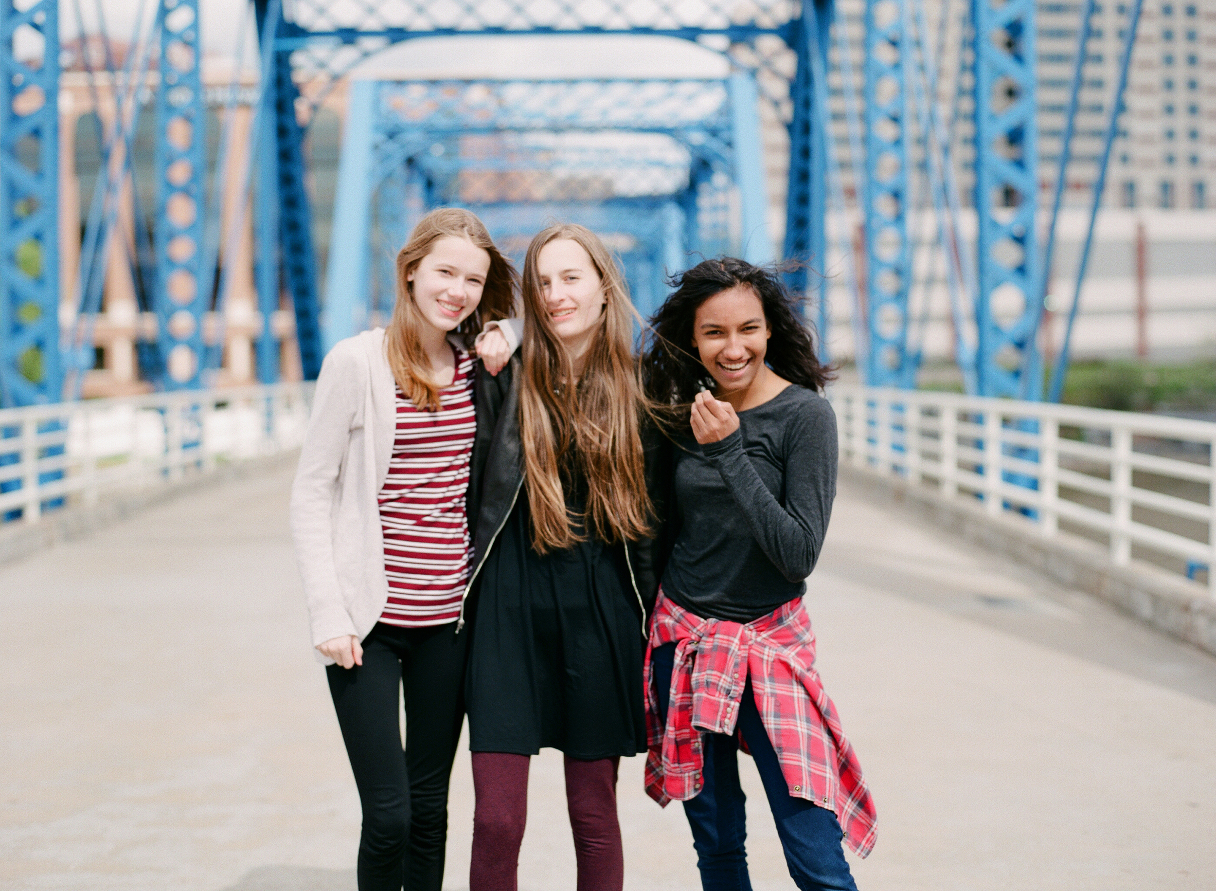 Grand Rapids high school portraits at the Blue Bridge