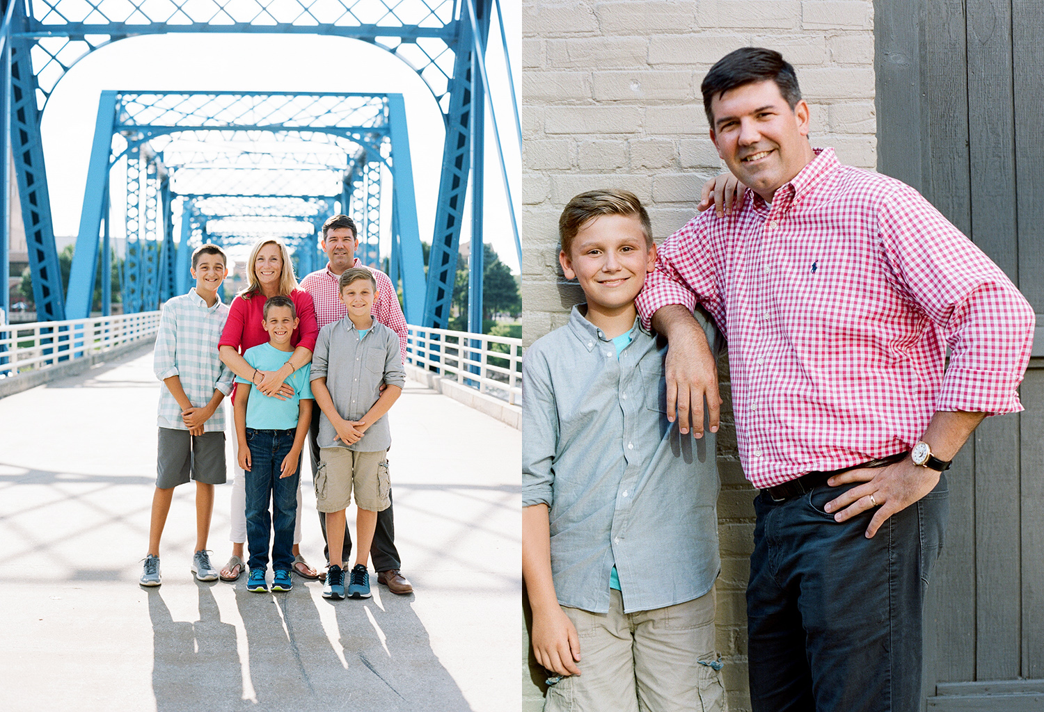 Family photos at The Blue Bridge Grand Rapids, Michigan