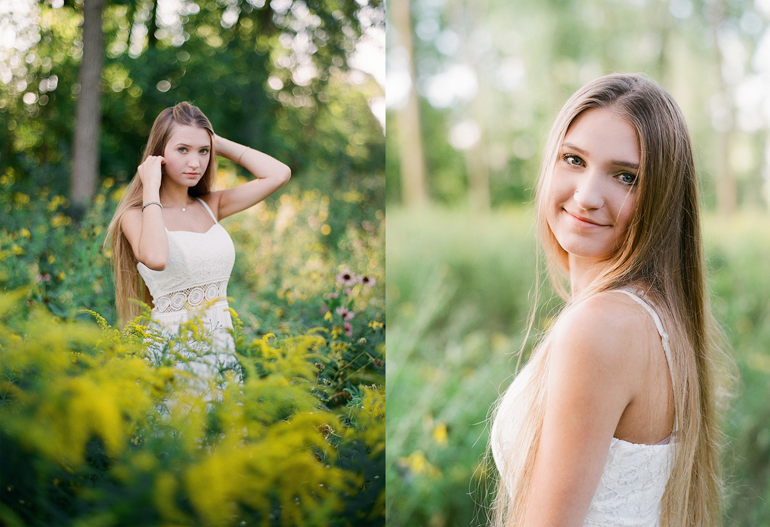 Reeds Lake film portraits for high school seniors photography