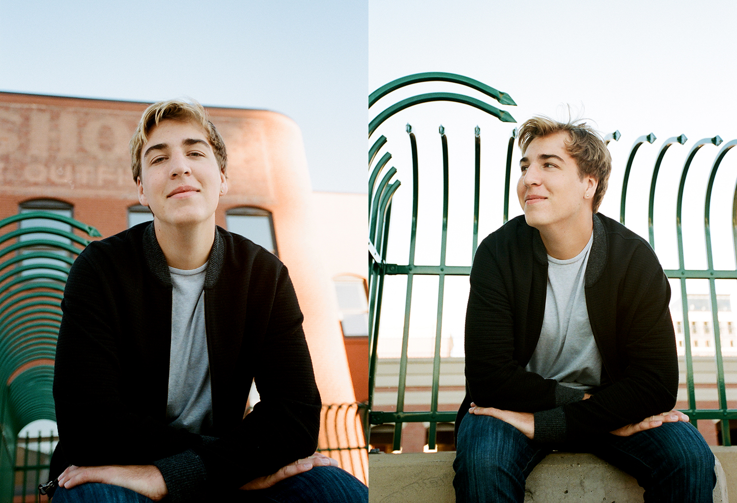 Rooftop portraits for Grand Rapids high school seniors&nbsp;
