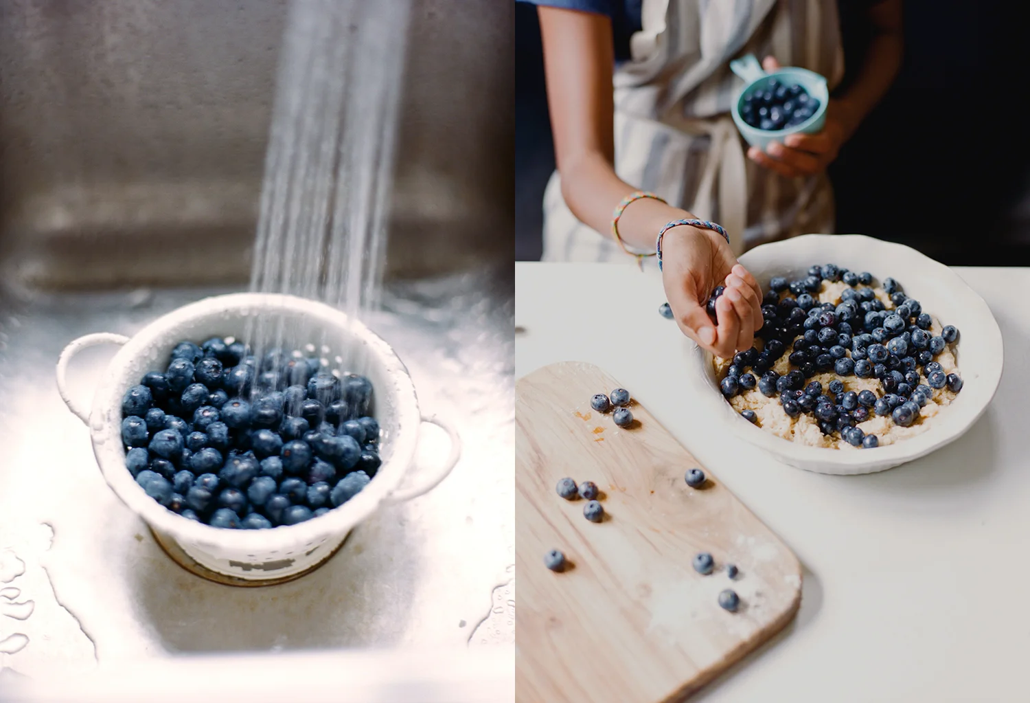 blueberry cobbler photography