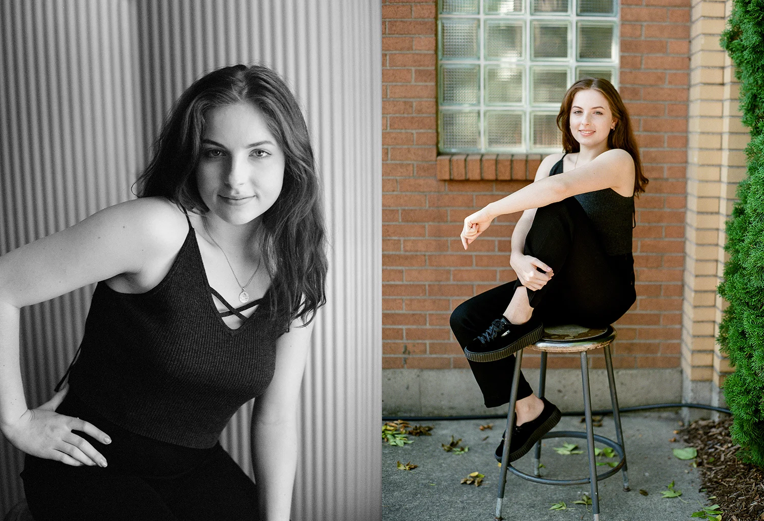 Senior Photos in East Town grand rapids michigan