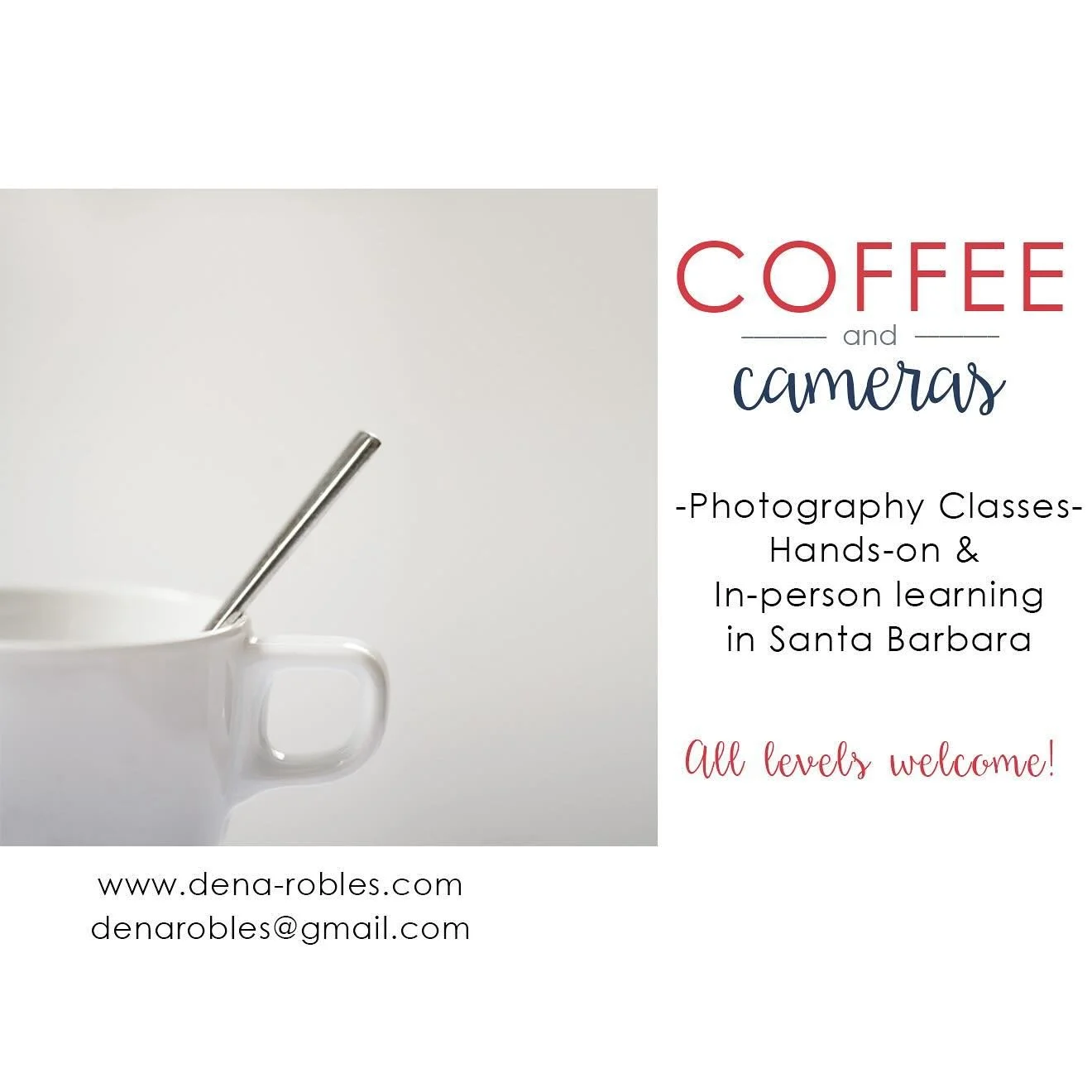 Just in time for holidays, give a photography class to accompany that new camera! Gift certificates are available. Save 10% on gift certificates purchased between December 1-December 20th. Give it as a gift or buy it for yourself! Visit my website to