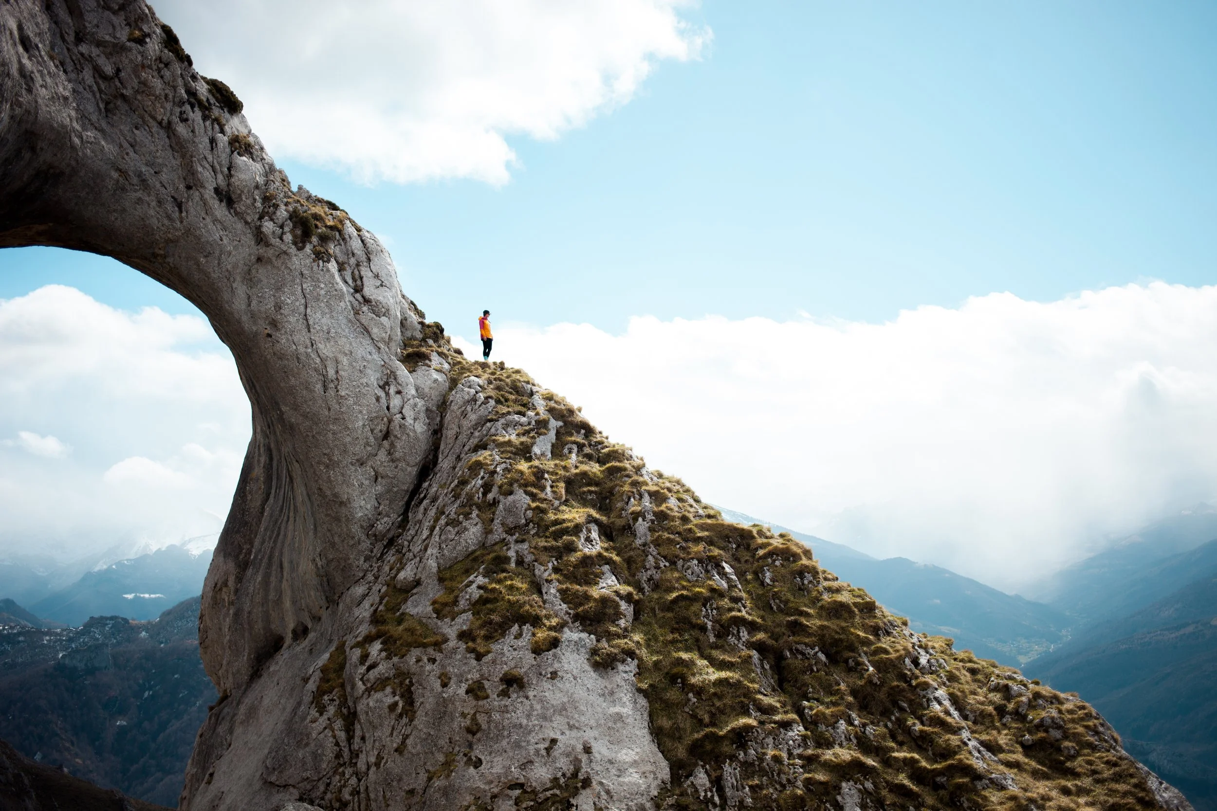 Karstic hole in Asturias