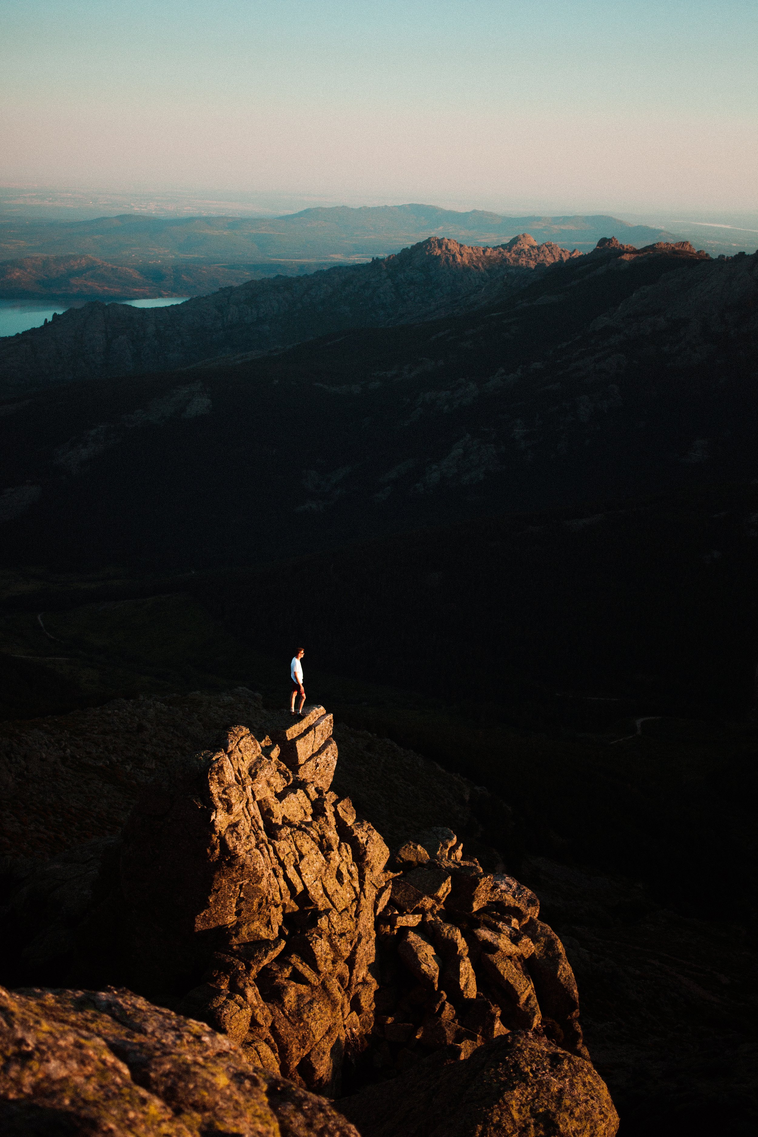 Sunset ridge in Central Spain