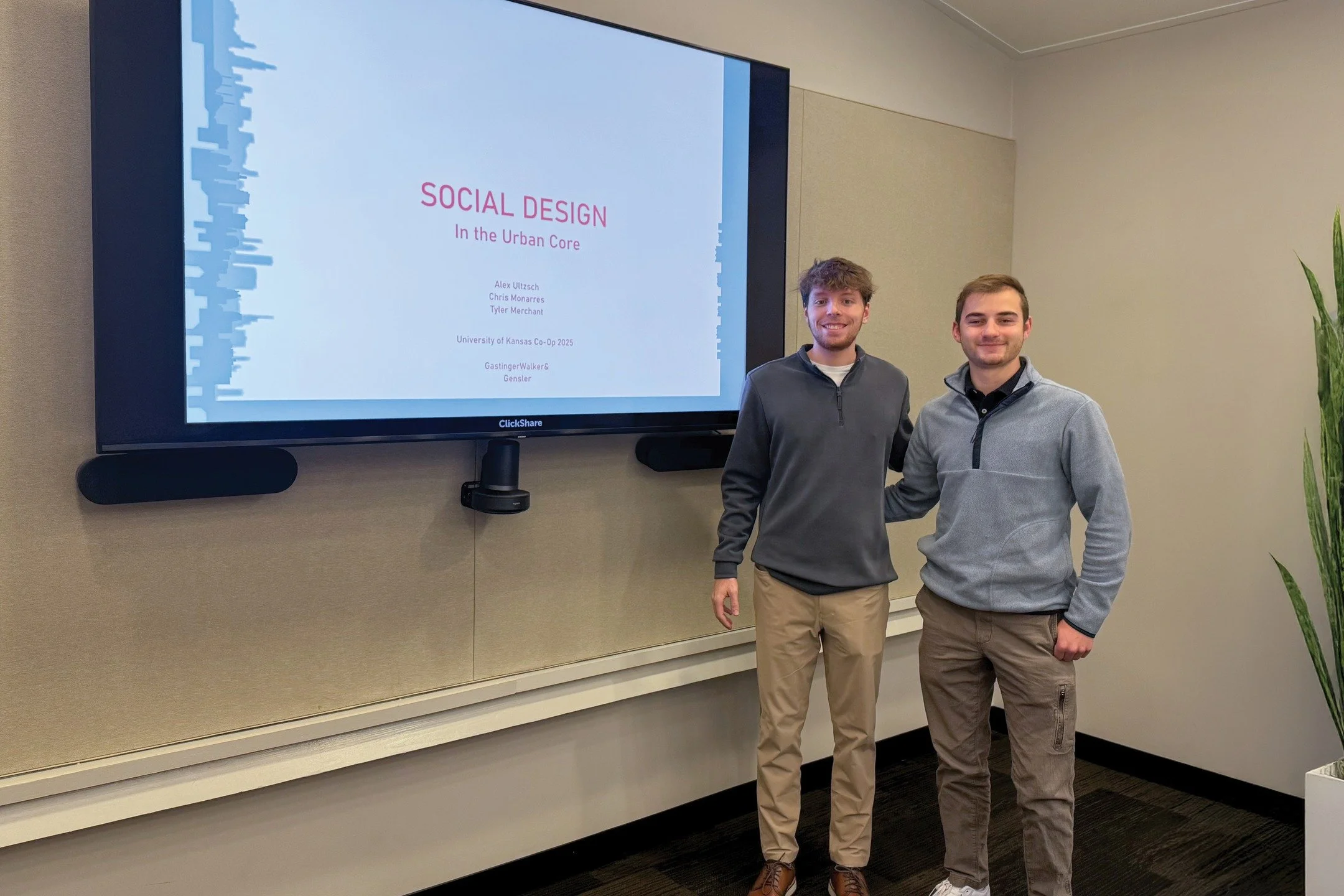 We are grateful to our interns Tyler Merchant and Alex Ultzsch, along with their partner Chris Monarres, for presenting thoughtful research in the KU Urban Design Co-Op program. Their project, created in collaboration with Gensler Chicago, &ldquo;Soc
