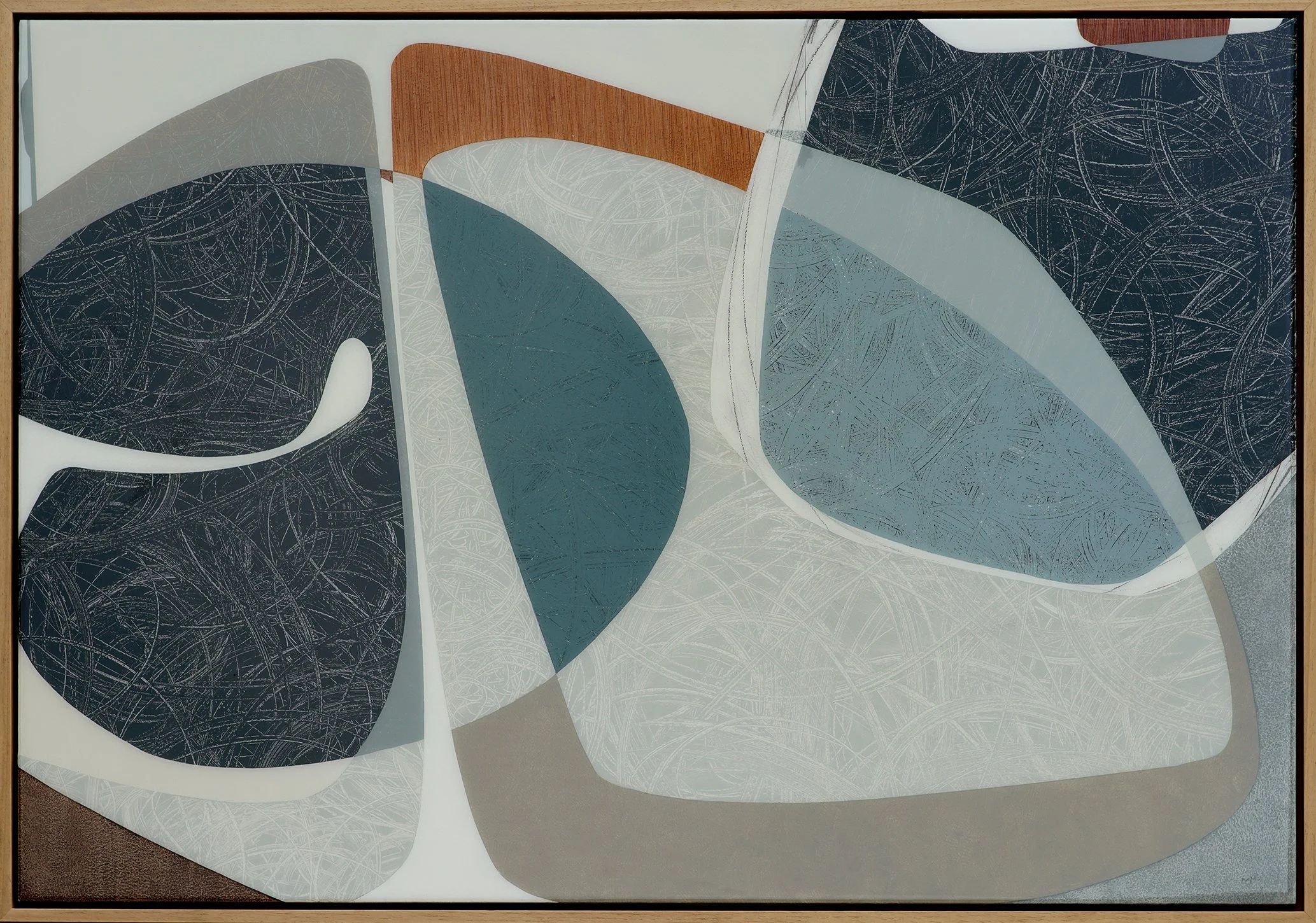 TEAL LAKE  | 115x80cm | mixed media on panel  | £4,950.00 |