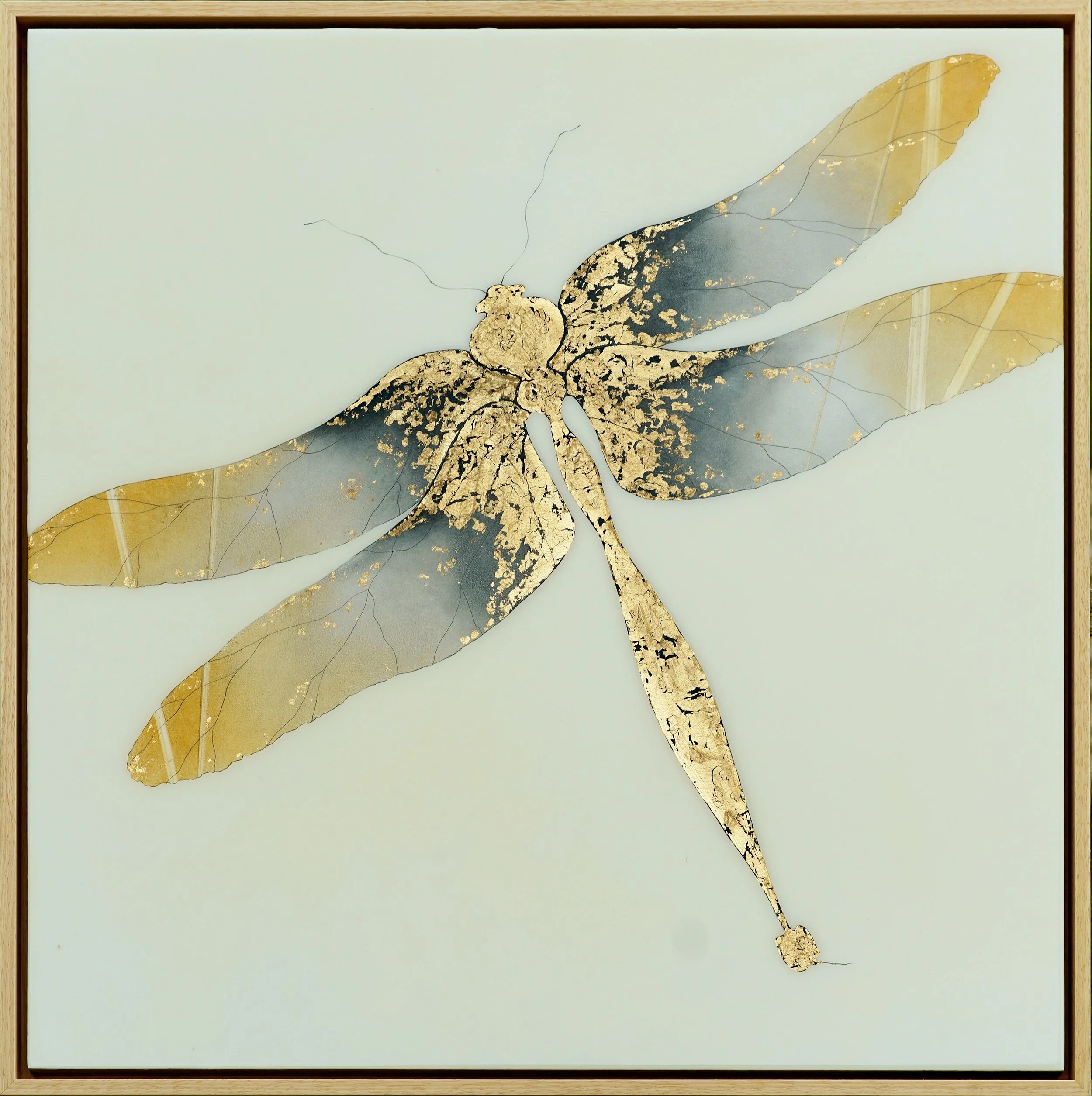 VERITY | 80x80cm | oil and metal leaf on panel with high gloss epoxy resin | £3,600.00 | 