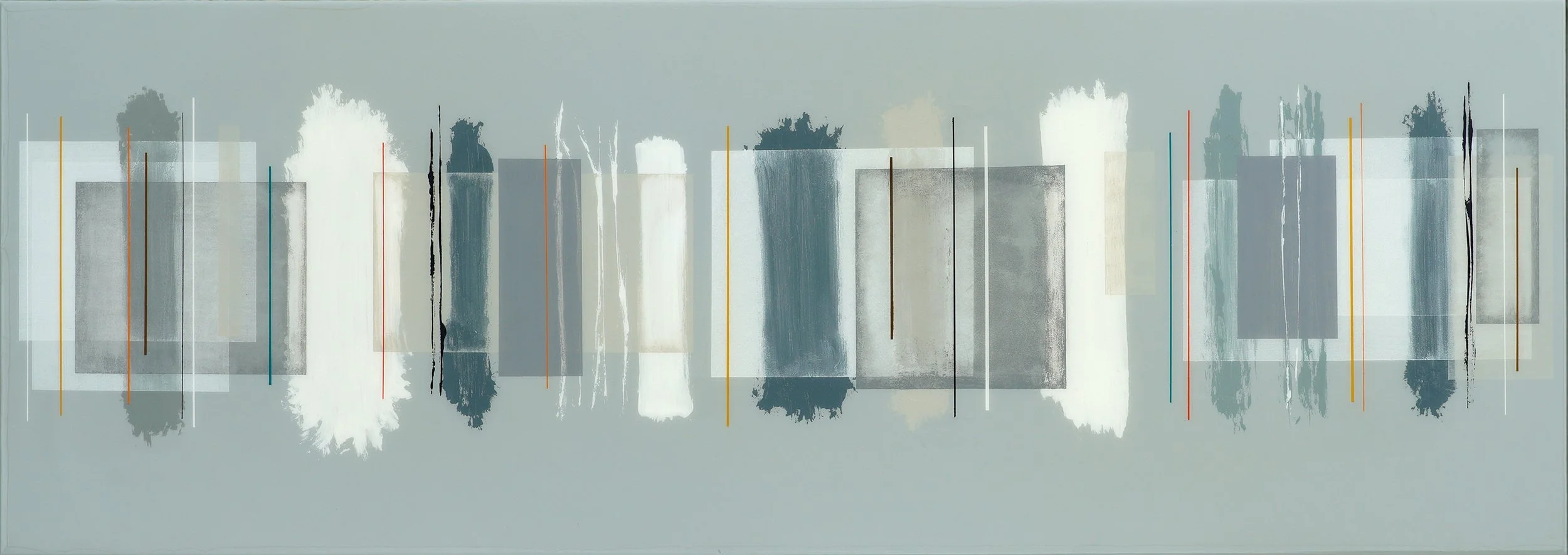 WHILE DUSK FALLS | 170x60cm | mixed media on panel with high gloss epoxy resin | £4,500.00 | 