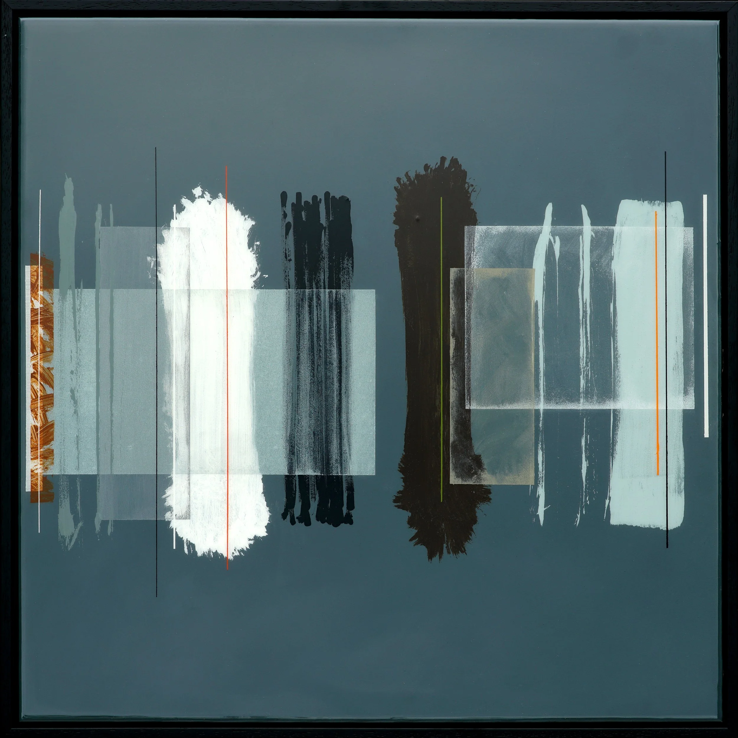 DUTHIE | 70x70cm | mixed media on panel with high gloss epoxy resin | 