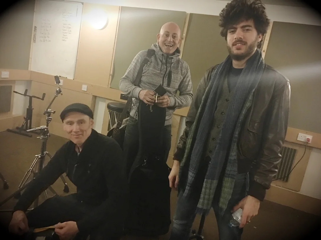 Fergus, Archie and our new French Rock God Maxime