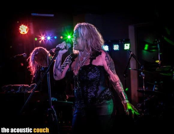 Nikki giving it heart and soul…