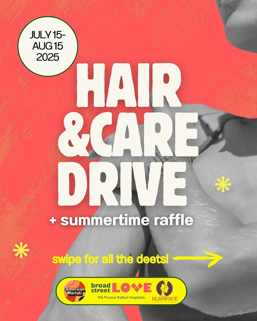 It&rsquo;s been a hot summer thus far so we are extra excited to launch our Hair &amp; Care Drive &mdash; because everyone deserves to feel fresh, clean, and cared for. 🫧✨ Bring in hair care, toiletries, and personal hygiene items to support Broad S