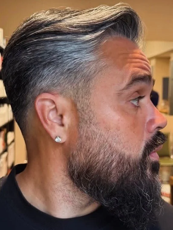 Cut and Style by @ethanmatthewhair 

Swipe for before.