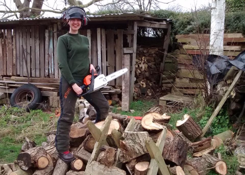 'Chainsaw Sunday' from Anna Casserley's Facebook page .