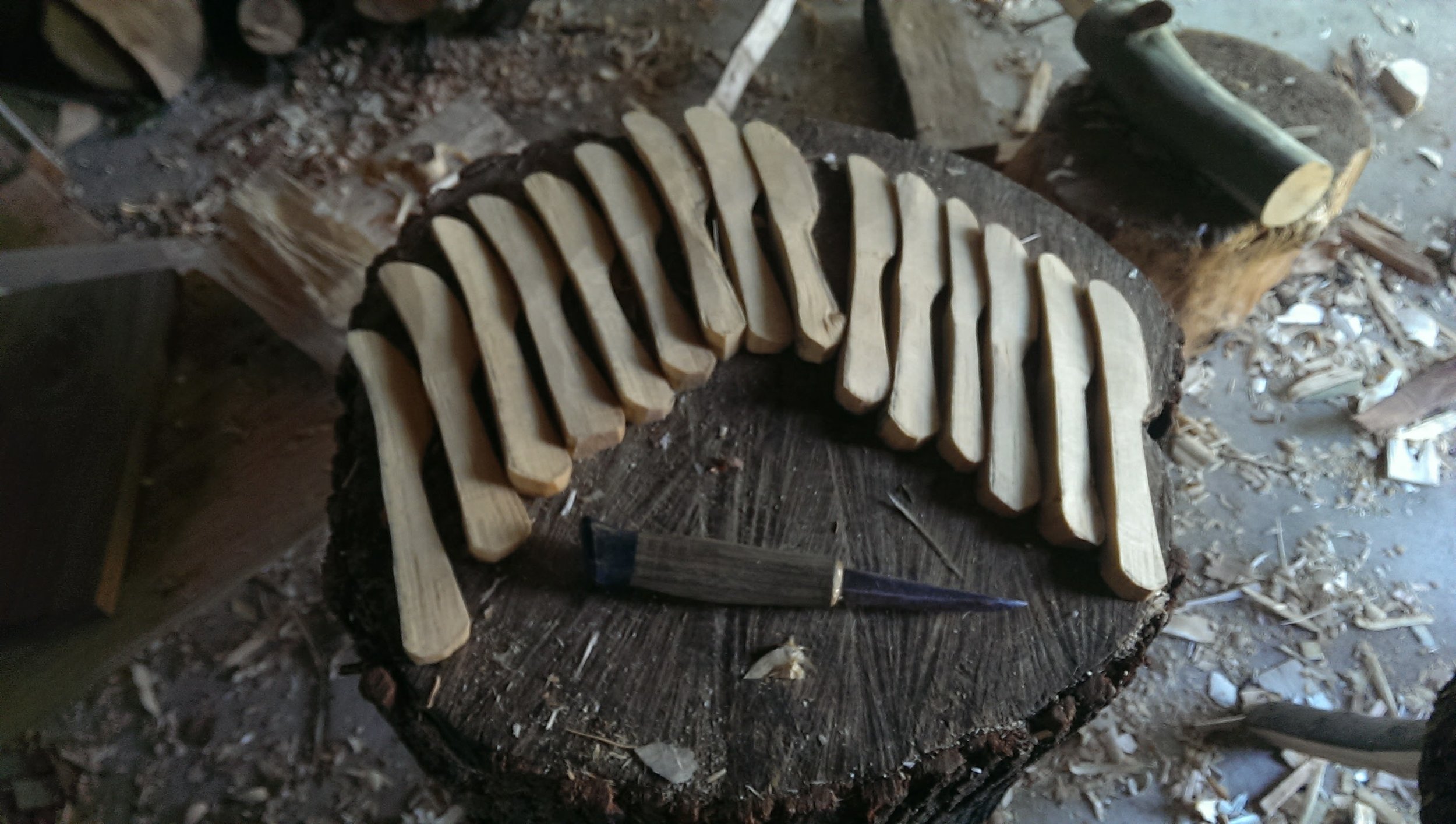 Butter spreaders ready for some drying time.