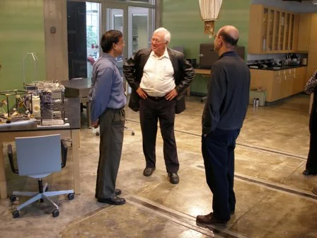 Right: Guruswami (Ravi) Ravichandran, Bob Skelton, Sergio Pellegrino