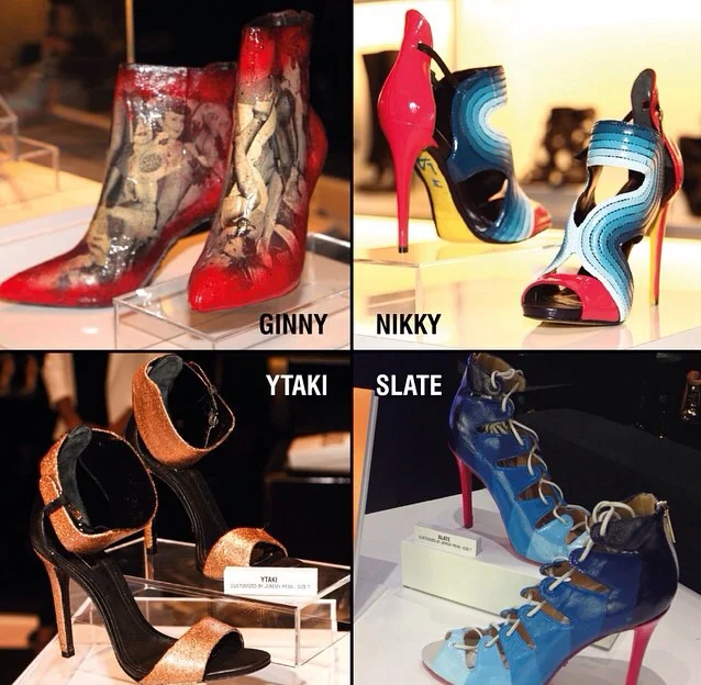 Jeremy Penn painted Schutz Shoes