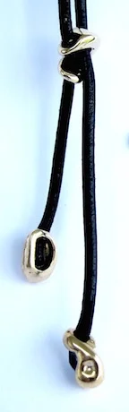All Horse pendants come with black leather reins and Stevenson's signature sliding-clasp system in matching metal. Neigh!