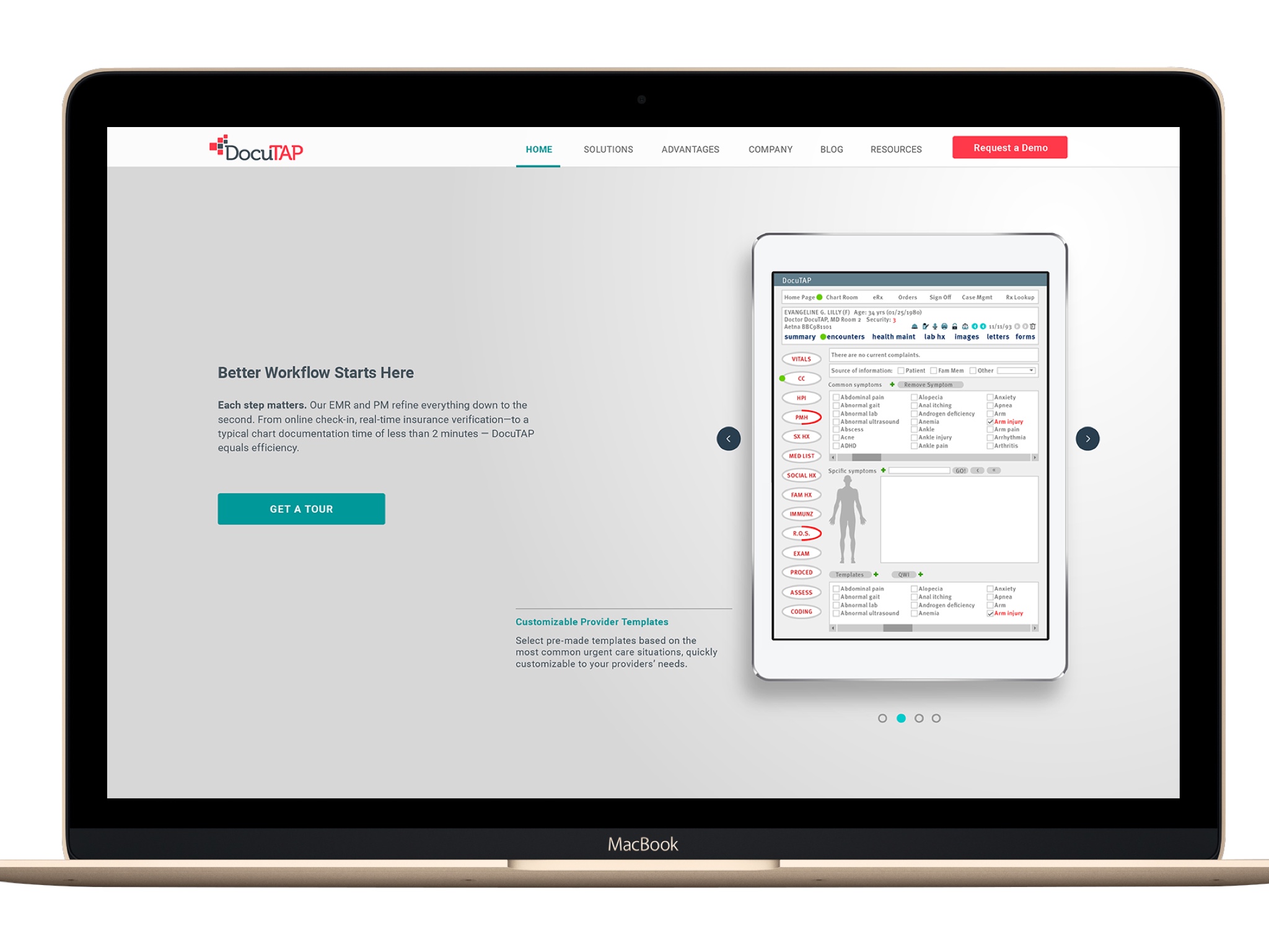 Part of our journey of learning led us to place product shots and workflows directly on the homepage of our website. We felt as though it would help leads make faster more informed decisions when contacting us about a full product demo. It worked!