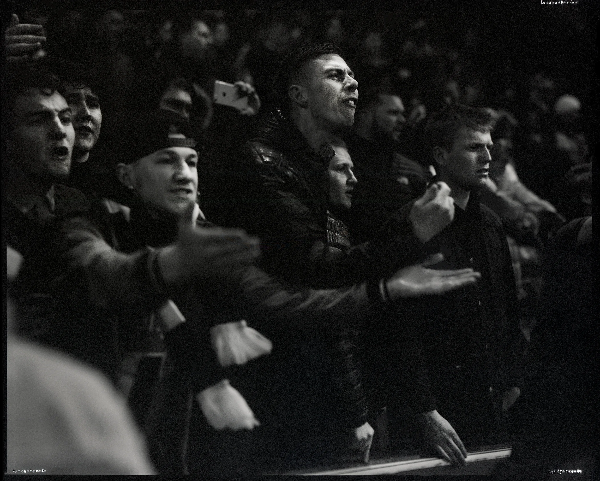 Newcastle United fans after match, Britannia Stadium, Stoke City 1 Newcastle United 0, March 2, 2016