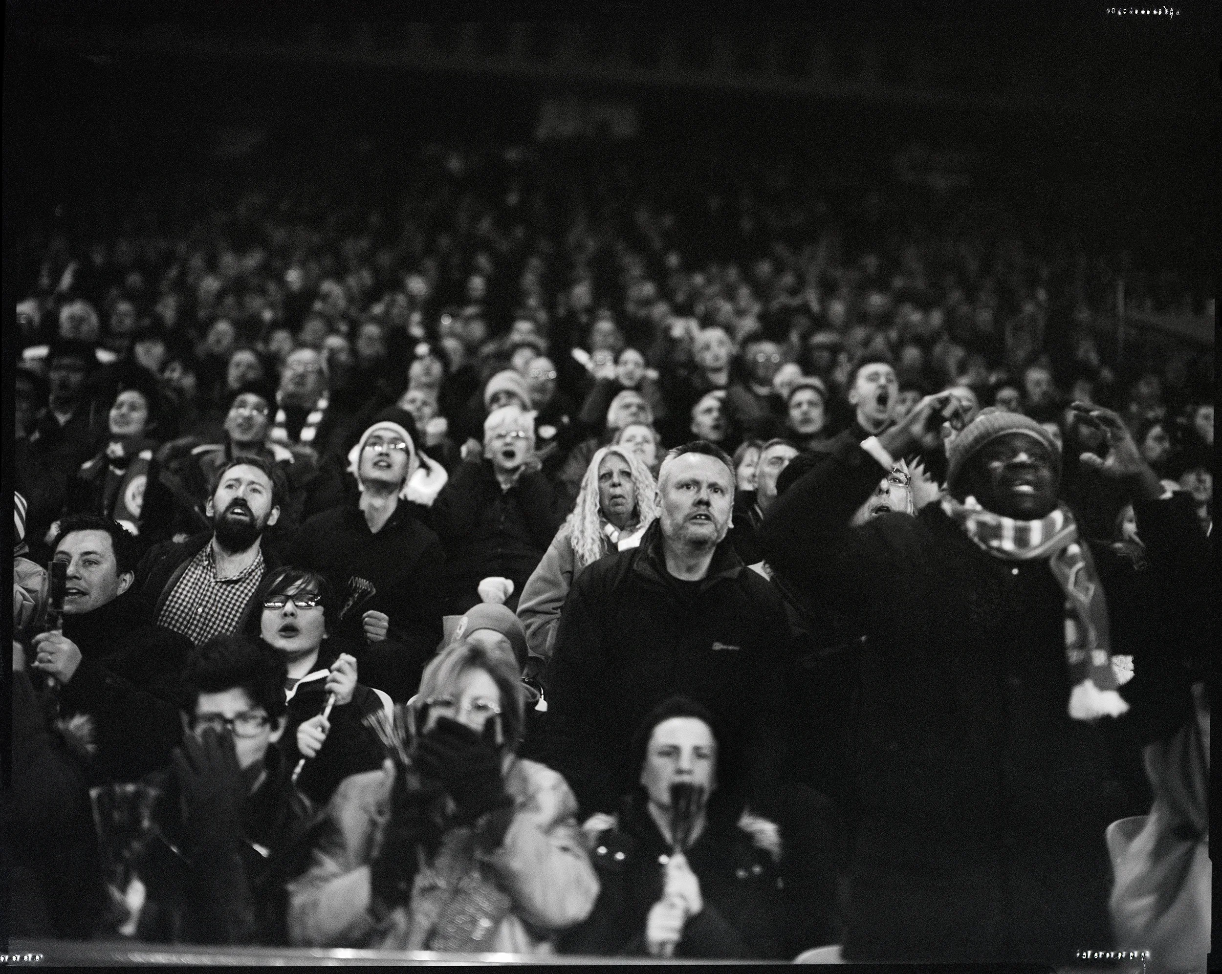 Leicester City fans during final minutes of the math, King Power Stadium, Leicester City 2 West Bromwich Albion 2, March 1, 2016