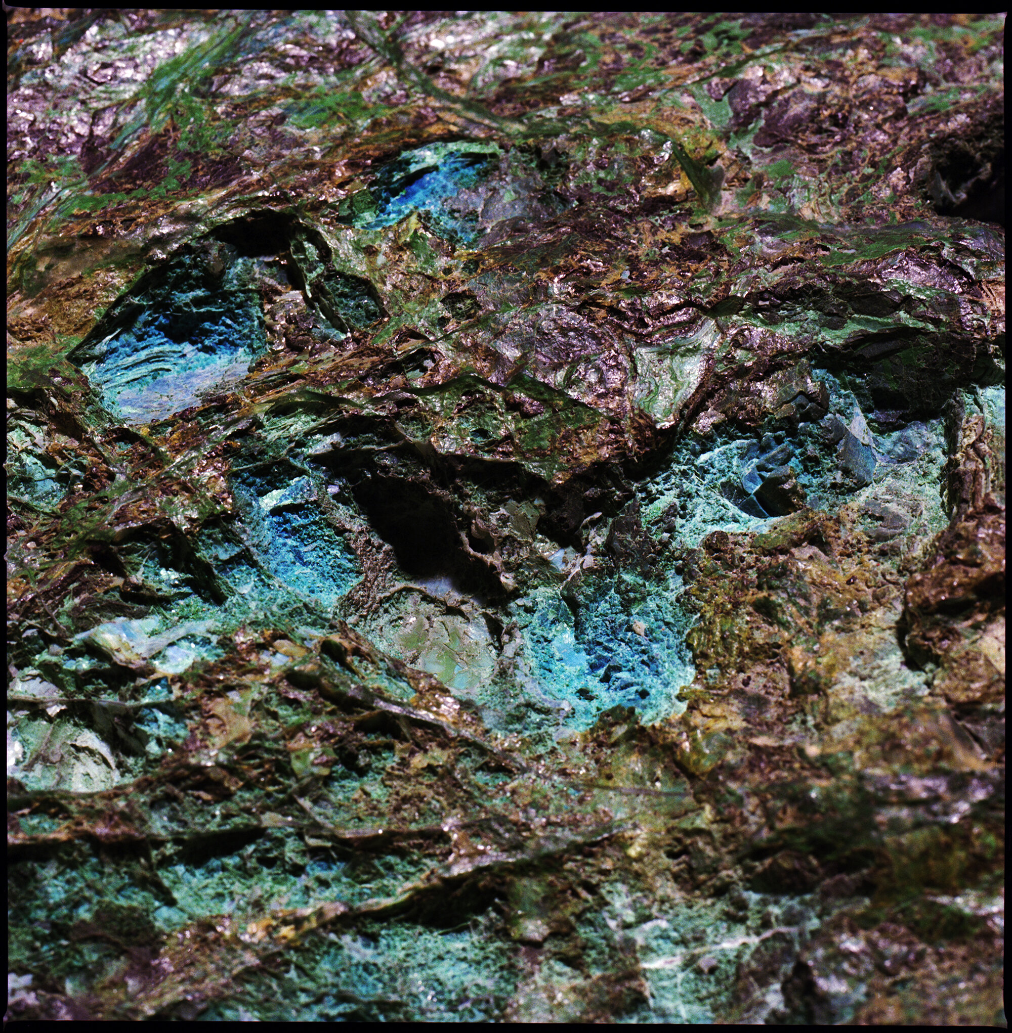  Chrysocolla, a copper ore mineral 