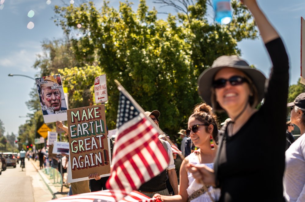 Palo Alto, 06/14/25: No KIngs Protest #1