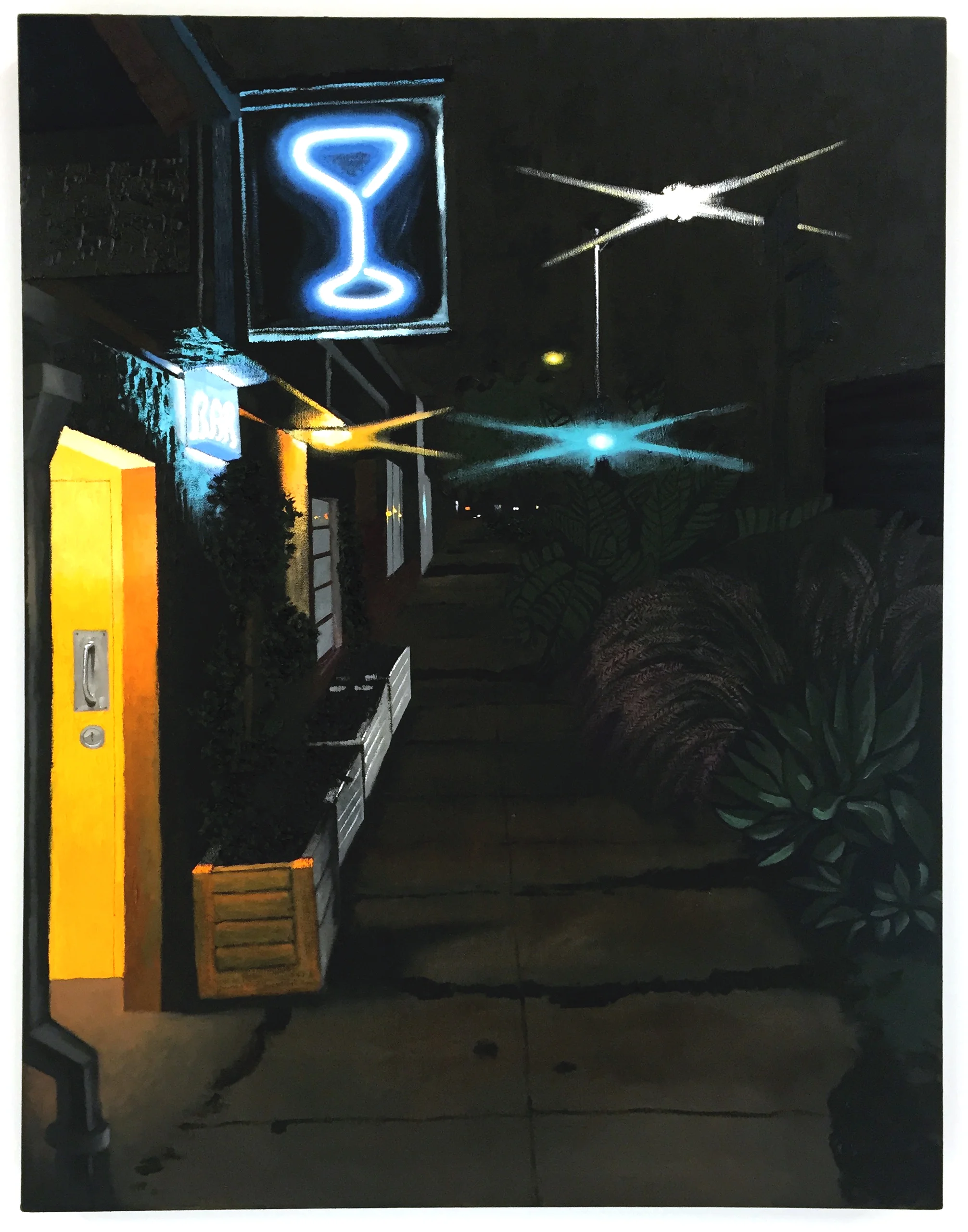 Cole Case, Mandrake Nocturne , 2016, oil on canvas, 43 x 33 inches