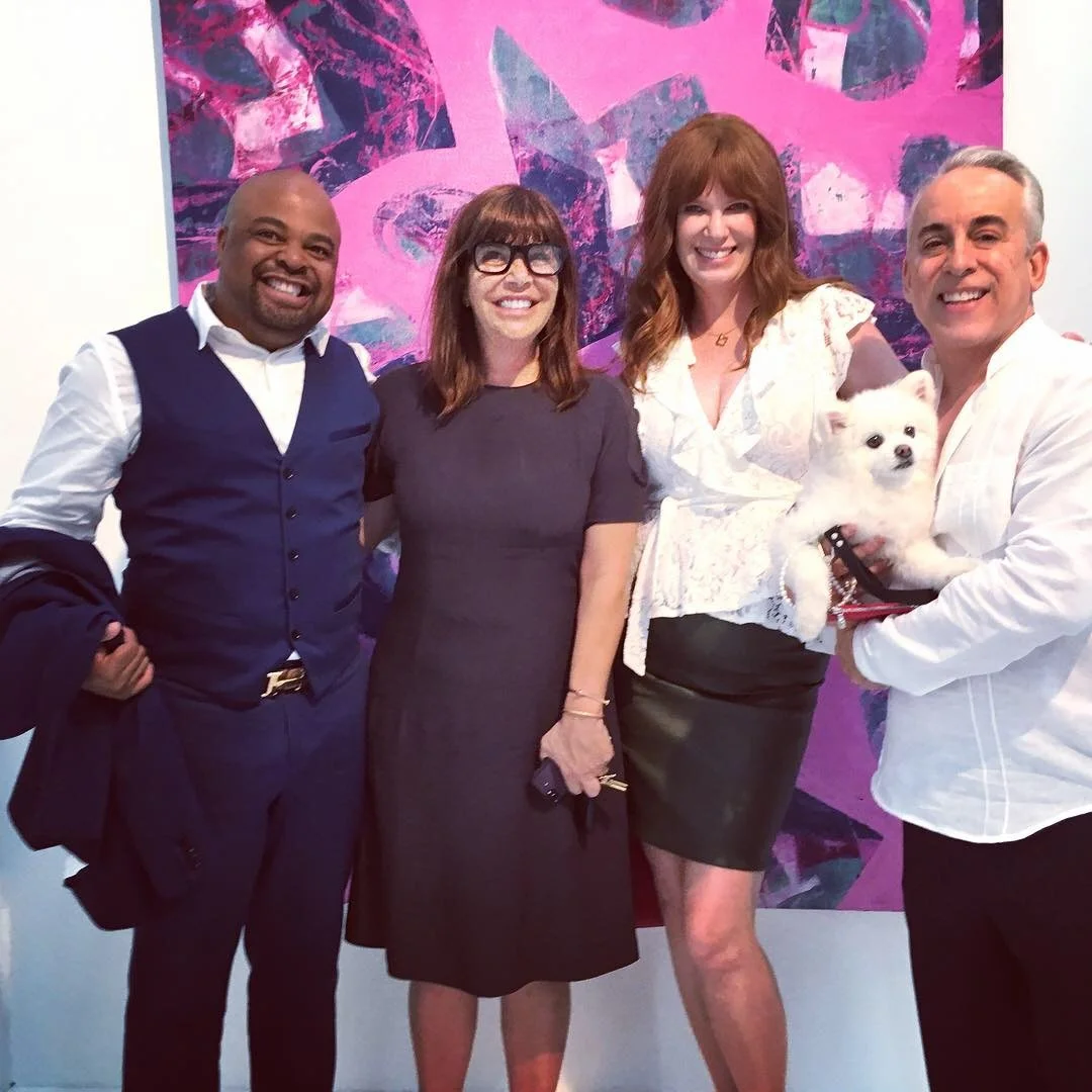 Richard Hoblock, Perfect Stranger, Oil on Canvas, Recio Young, Eva Chimento, Melanie Engle, Coco and Romi Cortier, Photo Osceola Refetoff
