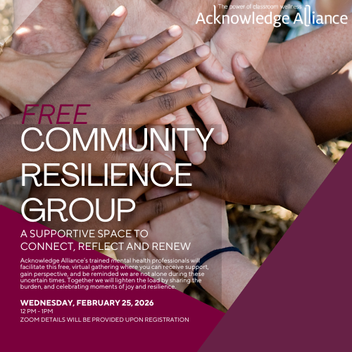 Stronger Together: Join us for a FREE Community Resilience Group!