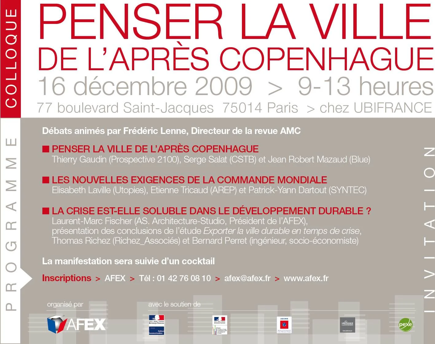 Penser la Ville de l’après Copenhague