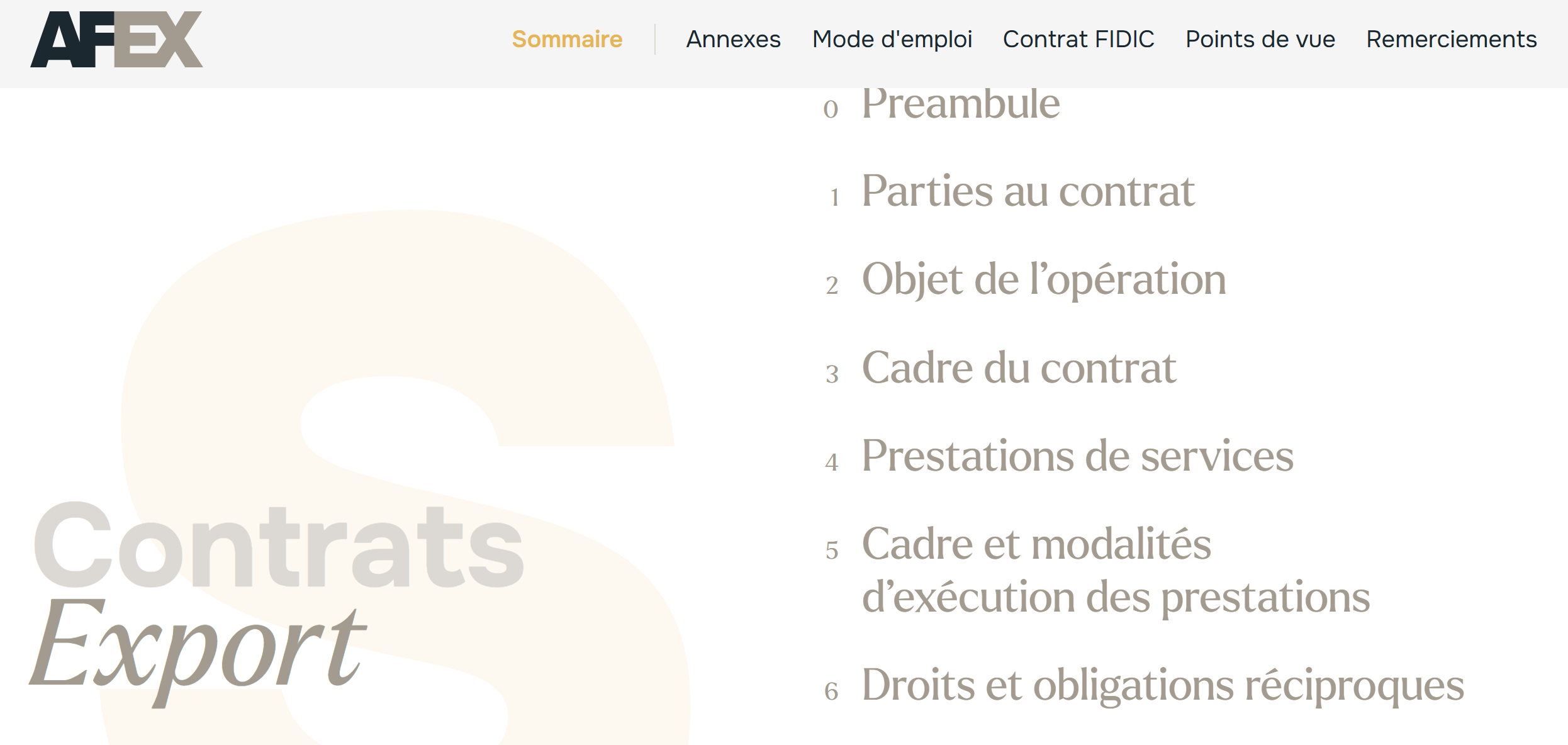 Guide Contrats Export 