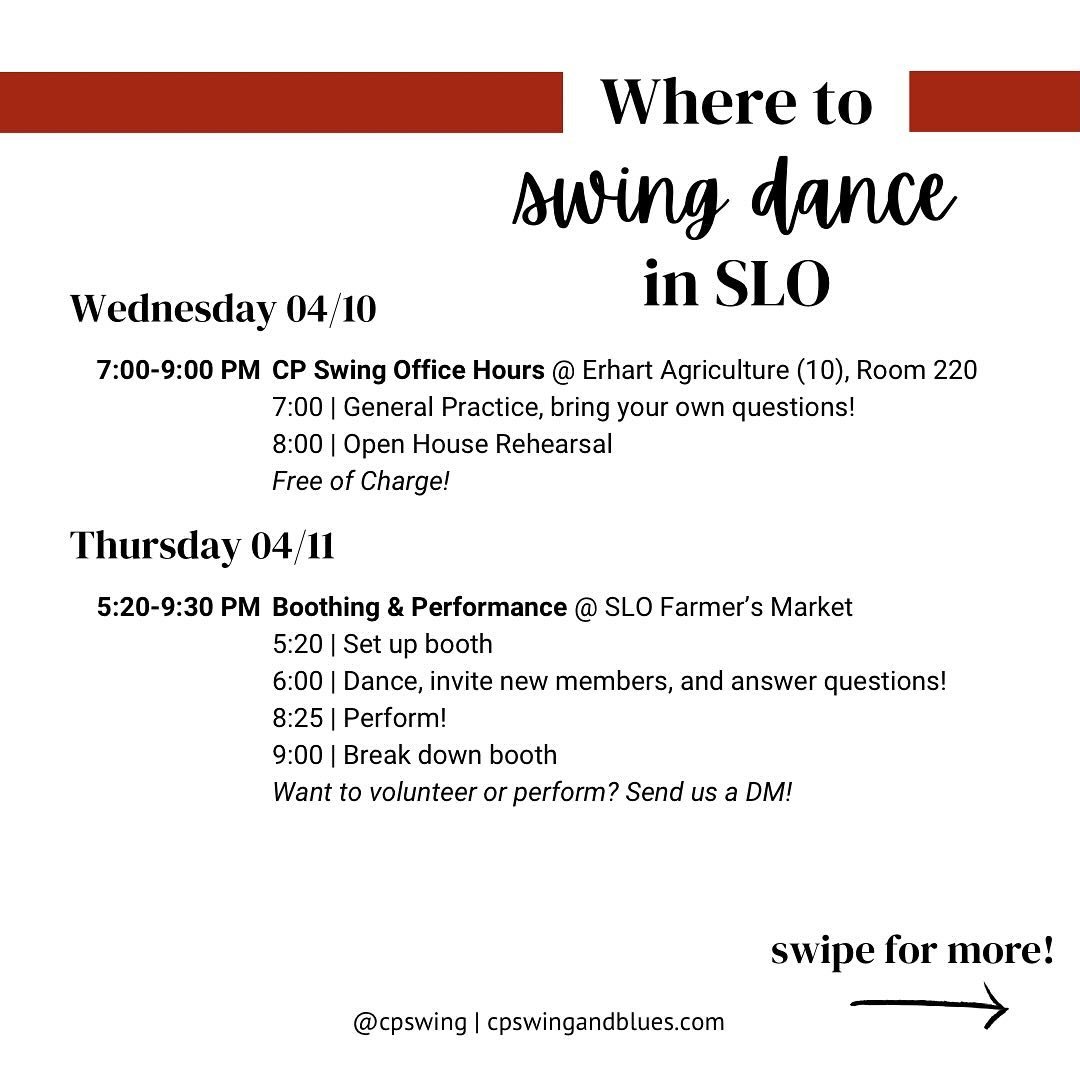 There are so many dancing opportunities this week! Want to help us out for either Farmer&rsquo;s Market or Open House? Send us a DM!! ✨