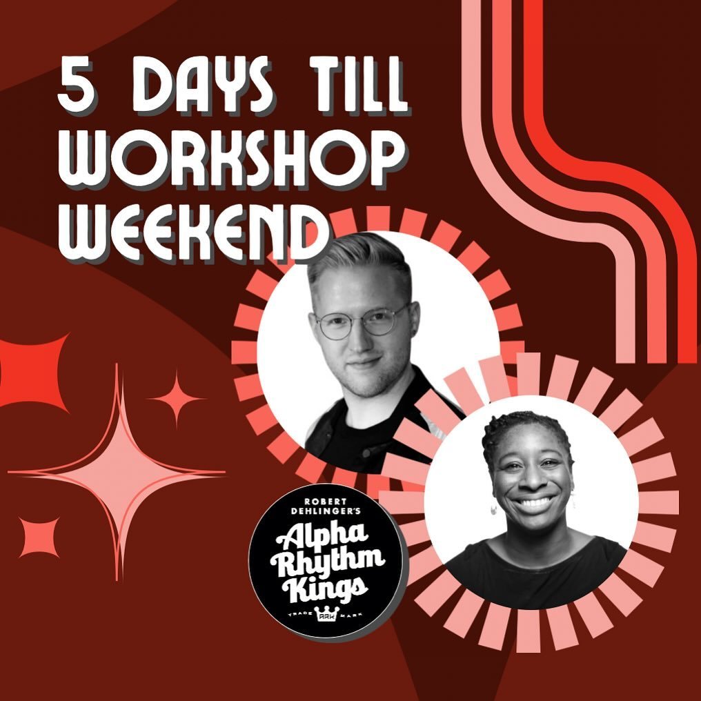 We are officially 5 days away from Workshop Weekend!!! If you haven&rsquo;t gotten tickets yet, check the link in bio! 🎫⏳