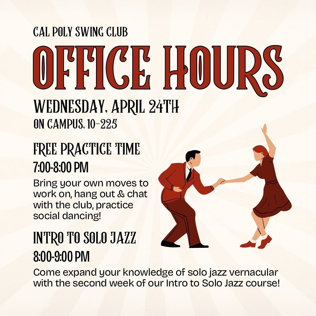 We hope to see you at office hours tonight for the second installment of our Intro to Solo Jazz series! ✨💃🏼🪩