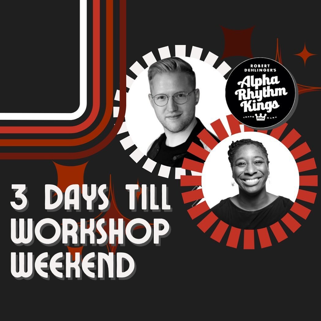 The countdown continues! We are officially 3 days away from Workshop Weekend!!! If you haven&rsquo;t gotten tickets yet, check the link in bio! 💃🏻🕺🏽