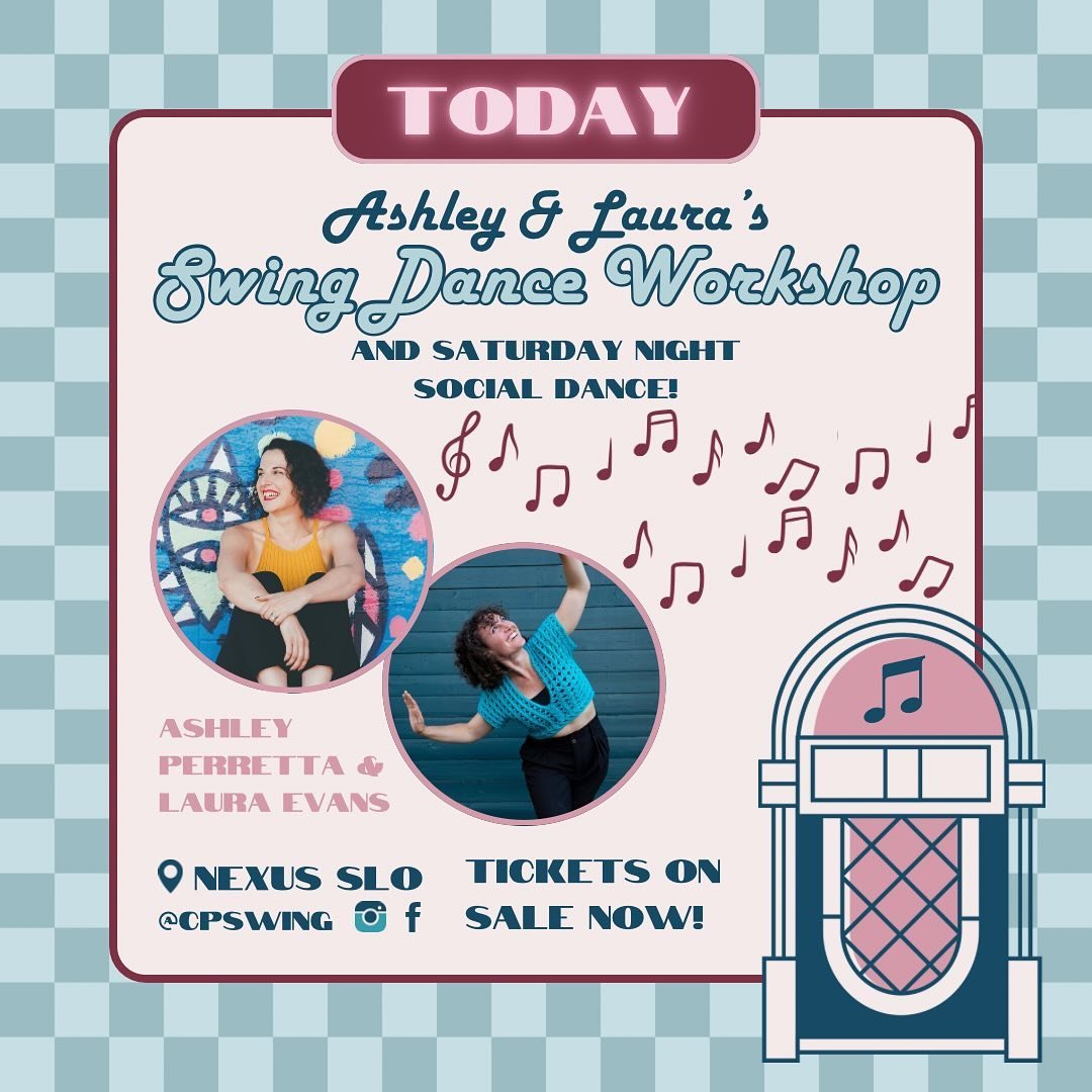 Today is a good day! It&rsquo;s workshop day!!! Get your tickets online before the workshop or at the door ($10 markup at the door). 🎟️🎶✨