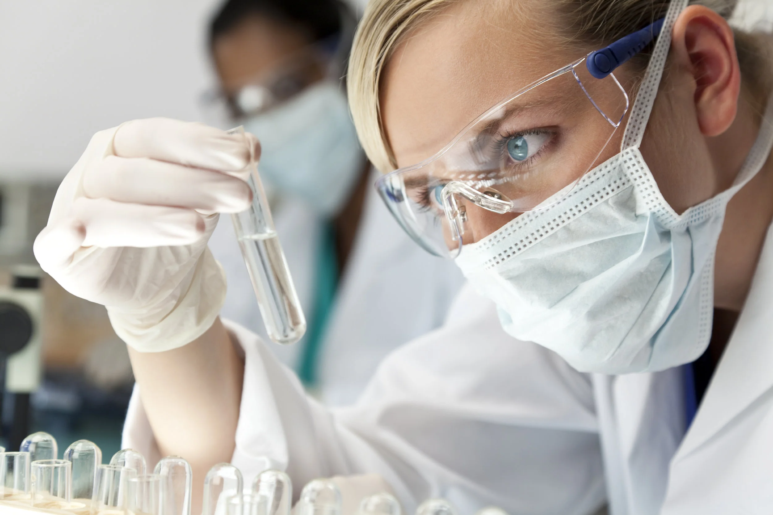 Scientist working in lab